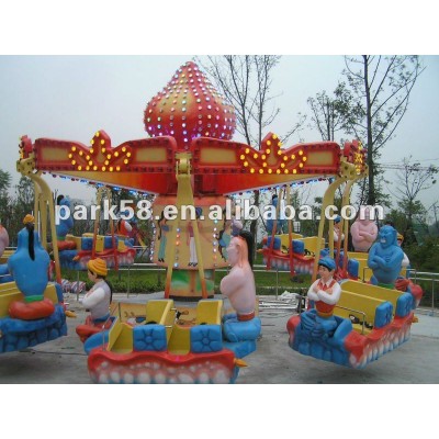 best new amusement park rides Aladdin lamp