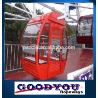 2-10persons High grade aluminum alloy ropeway and ferris wheel cabins for sale manufacturers